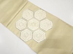 アンティーク　重ね亀甲模様刺繍袋帯（材料）